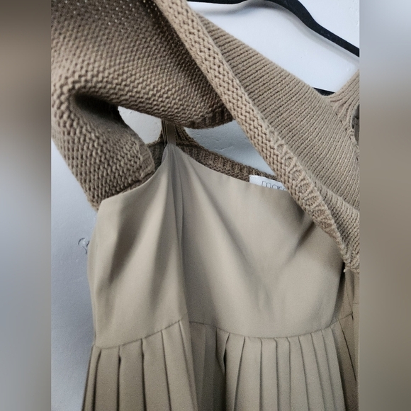 Anthropologie Mare Mare Pleated Maxi Twofer Dress Medium - Picture 6 of 11